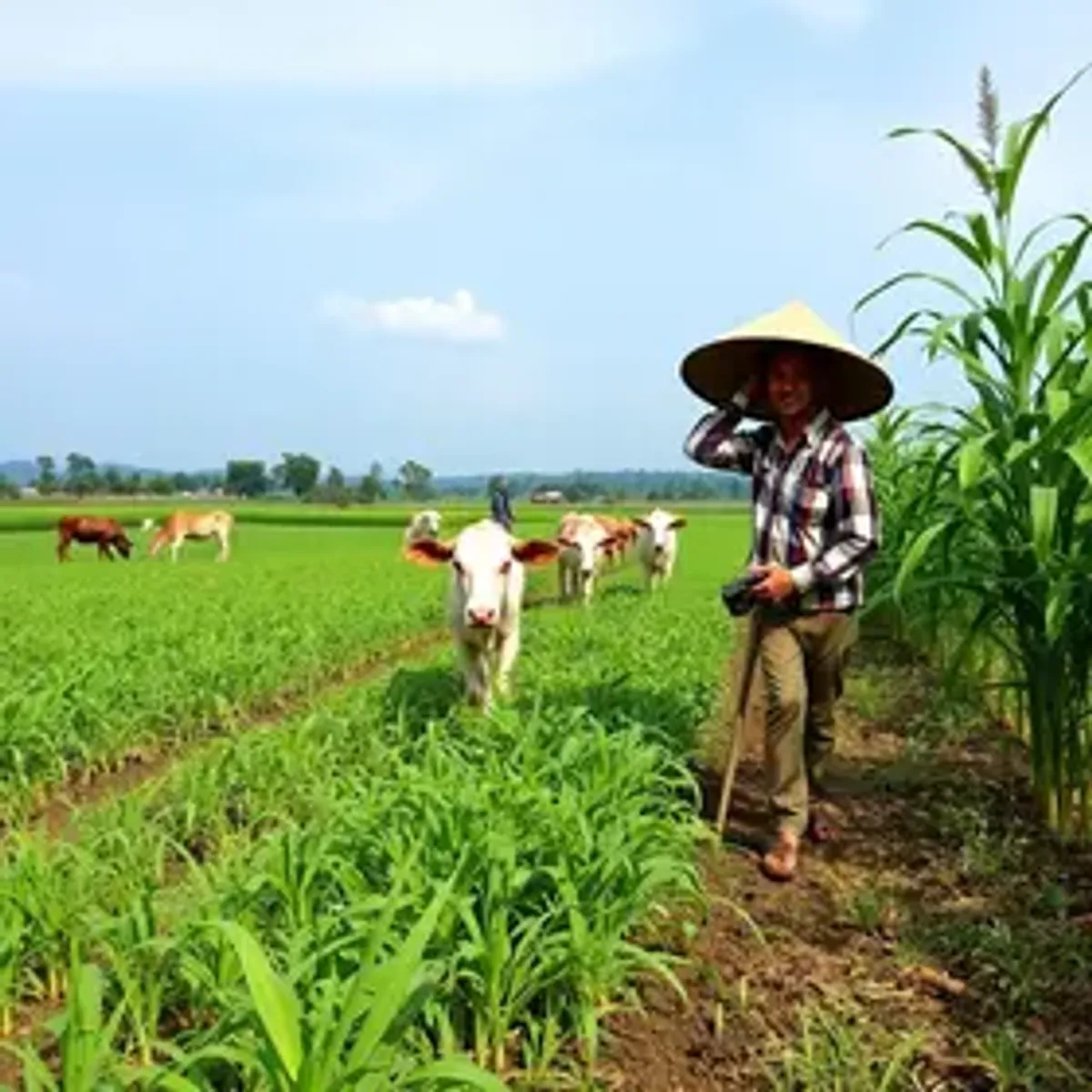 Agricultura e pecuária, e vice