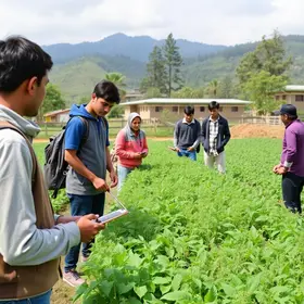 Alunos do Programa Partiu IF conhecem o curso de Agropecuária do campus Xapuri