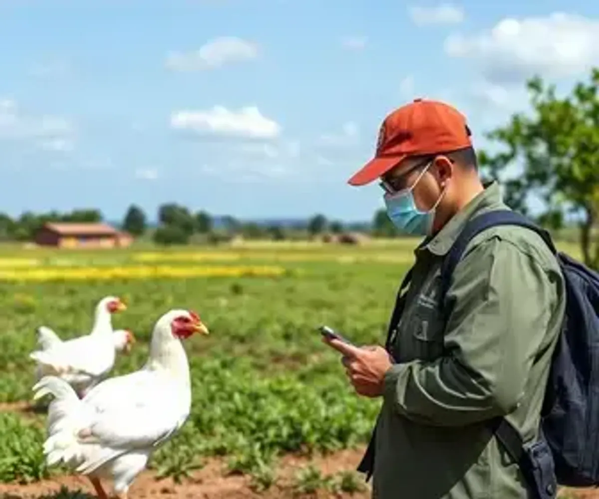 Secretaria da Agricultura finaliza vistoria no raio de 3 km de propriedade com gripe aviária