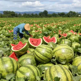 Produtores de Piracãoera de Baixo realizam primeira colheita de melancia | Agricultura e Pesca | Notícias