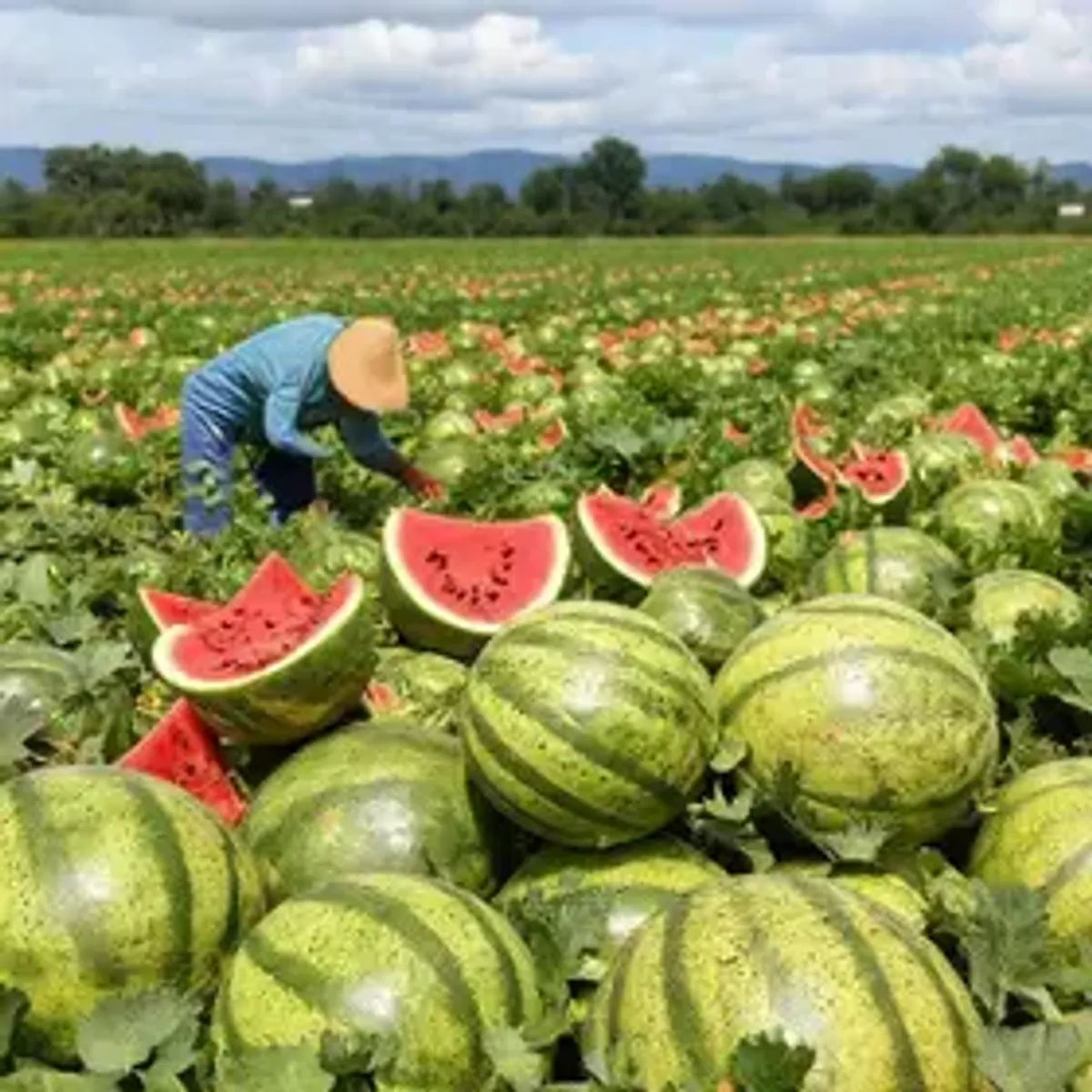 Produtores de Piracãoera de Baixo realizam primeira colheita de melancia | Agricultura e Pesca | Notícias