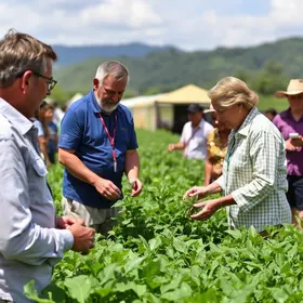 Prefeito da capital visita estande da Secretaria de Agropecuária e reforça apoio da Prefeitura de Rio Branco a agricultura familiar durante Expoacre