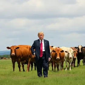 Trump acusa Brasil de trabalho forçado na pecuária, mas isenta carne bovina de nova tarifa